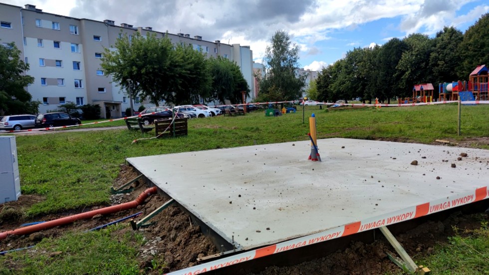 Malbork. Na Osiedlu Południe powstaje tężnia solankowa. Wideo i zdjęcia.