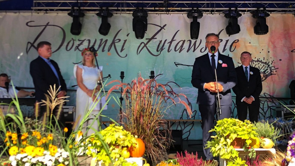 Powiat nowodworski. Dożynki Żuławskie w Jazowej.