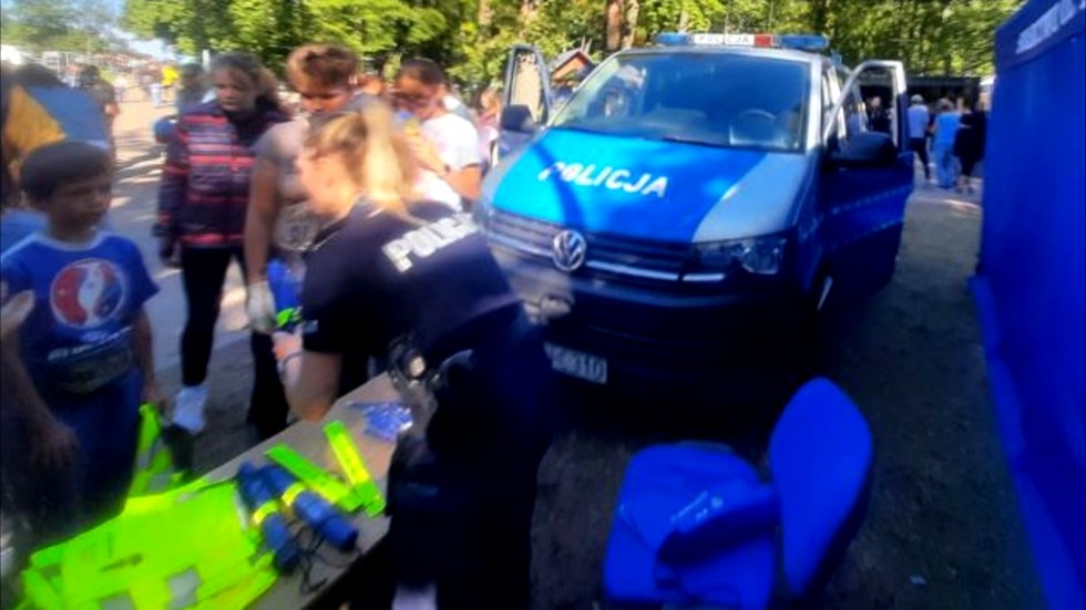 Policjanci na Dniach Ziemi Sztumskiej promowali swój zawód.