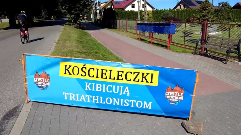 Tak kibice dopingowali triathlonistów w Kościeleczkach.
