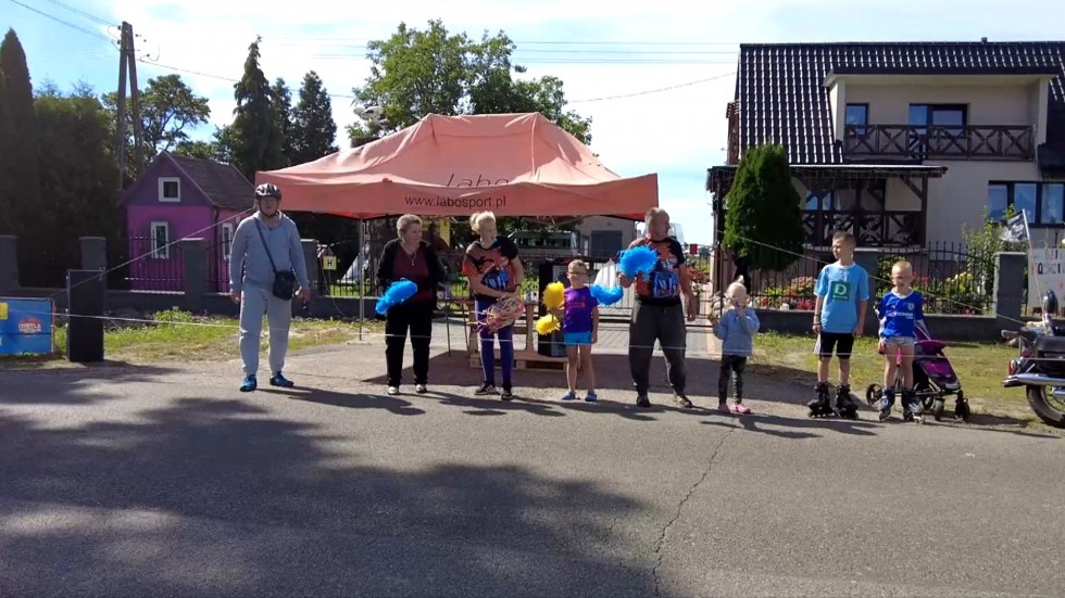 Tak kibice dopingowali triathlonistów w Kościeleczkach.