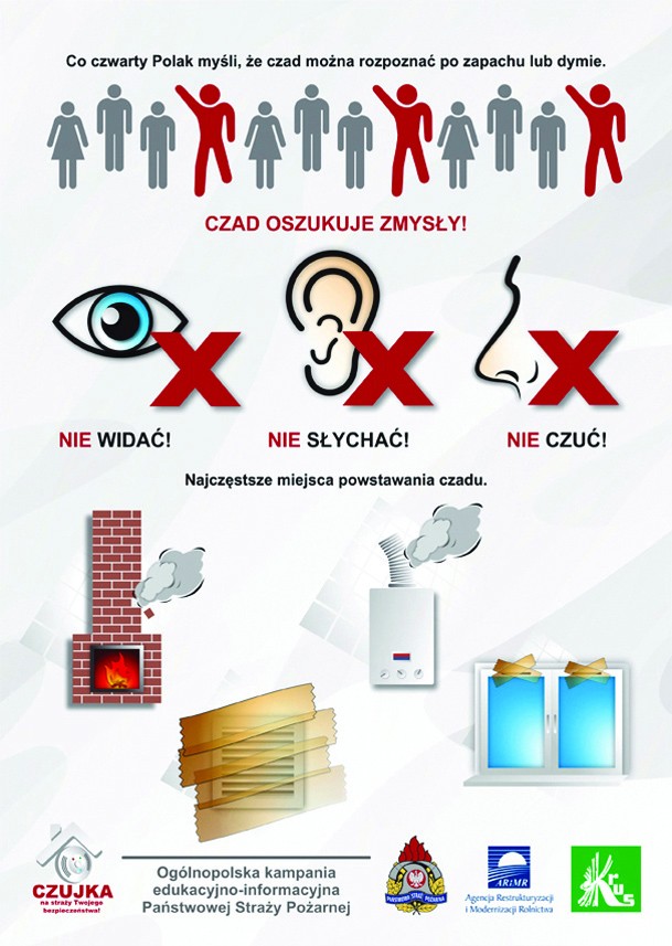 Czujka na straży Twojego bezpieczeństwa! - sezon grzewczy 2022-2023. Dowiedz się, jak uchronić się przed zaczadzeniem.
