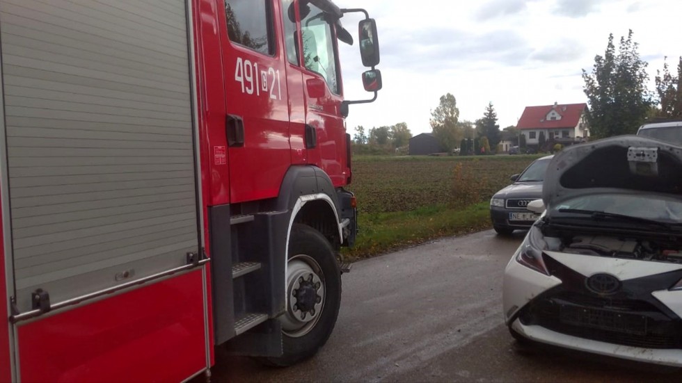 Gmina Nowy Dwór Gdański. Potrącony rowerzysta trafił do szpitala.