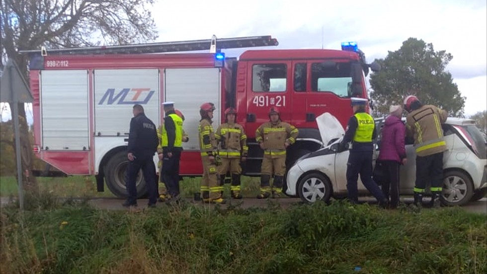 Gmina Nowy Dwór Gdański. Potrącony rowerzysta trafił do szpitala.