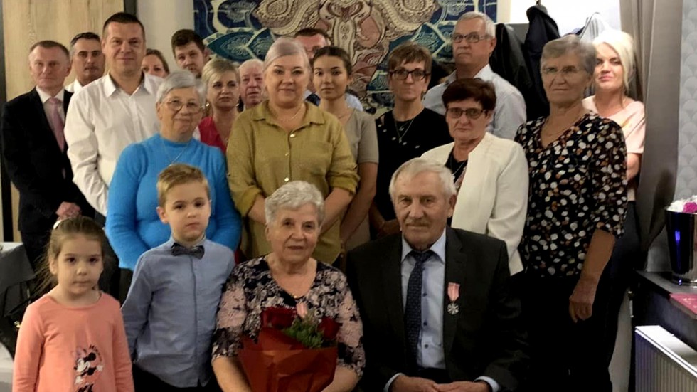 Nowy Dwór Gdański. Złote Gody państwa Haliny i Tadeusza Juś.