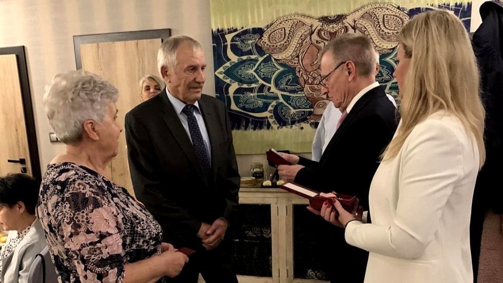 Nowy Dwór Gdański. Złote Gody państwa Haliny i Tadeusza Juś.