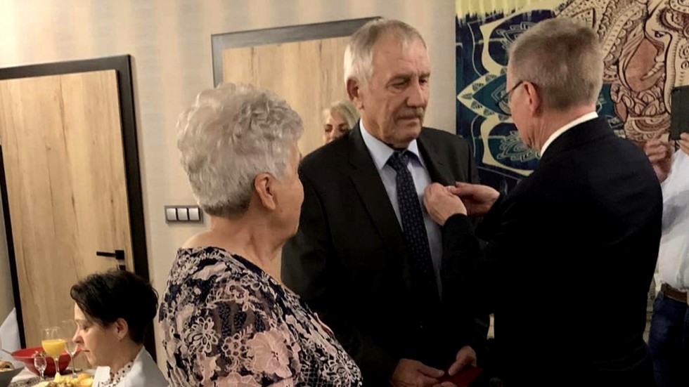 Nowy Dwór Gdański. Złote Gody państwa Haliny i Tadeusza Juś.