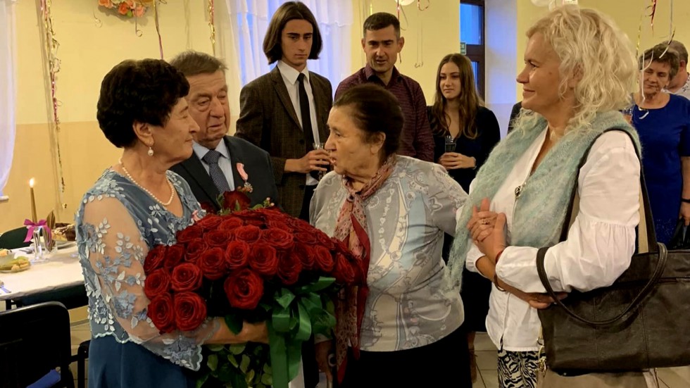 Nowy Dwór Gdański. 50 lat pożycia małżeńskiego państwa Kazimiery i Tadeusza Tomczak.