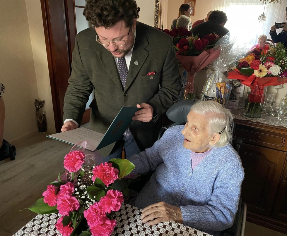 Nowy Dwór Gdański. Jubileusz 100. urodzin Anny Glazer.