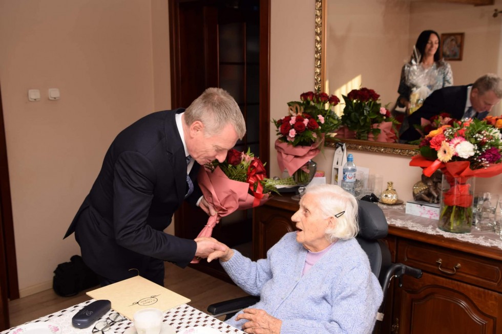 Nowy Dwór Gdański. Jubileusz 100. urodzin Anny Glazer.