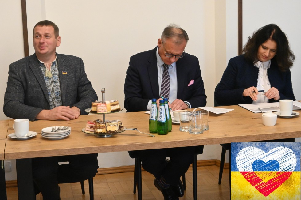 Nowy Dwór Gdański. Podpisanie umowy partnerskiej z Powiatem Sarneńskim.