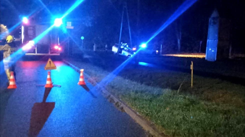 Gmina Stare Pole. Pijany kierowca spowodował kolizję i oddalił się z miejsca zdarzenia.