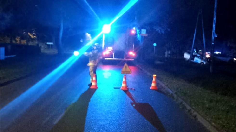 Gmina Stare Pole. Pijany kierowca spowodował kolizję i oddalił się z miejsca zdarzenia.