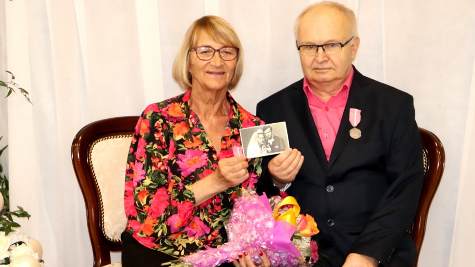 Gmina Stegna. Uroczystość Złotych Godów.