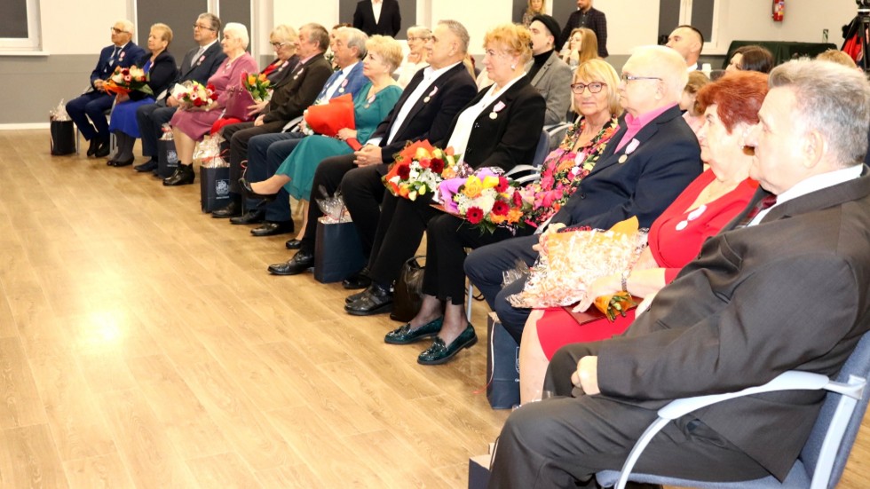 Gmina Stegna. Uroczystość Złotych Godów.
