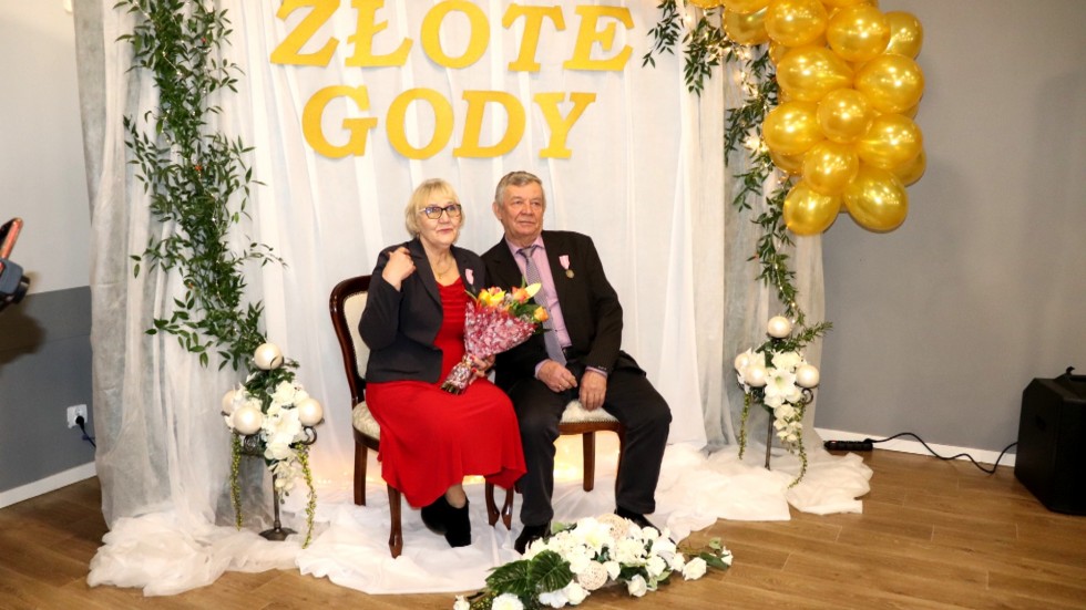 Gmina Stegna. Uroczystość Złotych Godów.