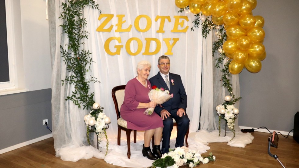 Gmina Stegna. Uroczystość Złotych Godów.