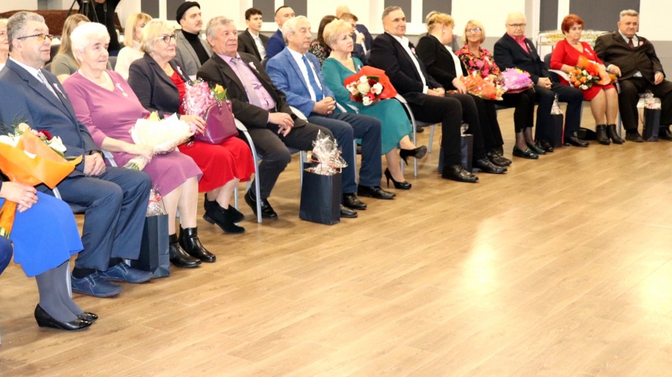 Gmina Stegna. Uroczystość Złotych Godów.