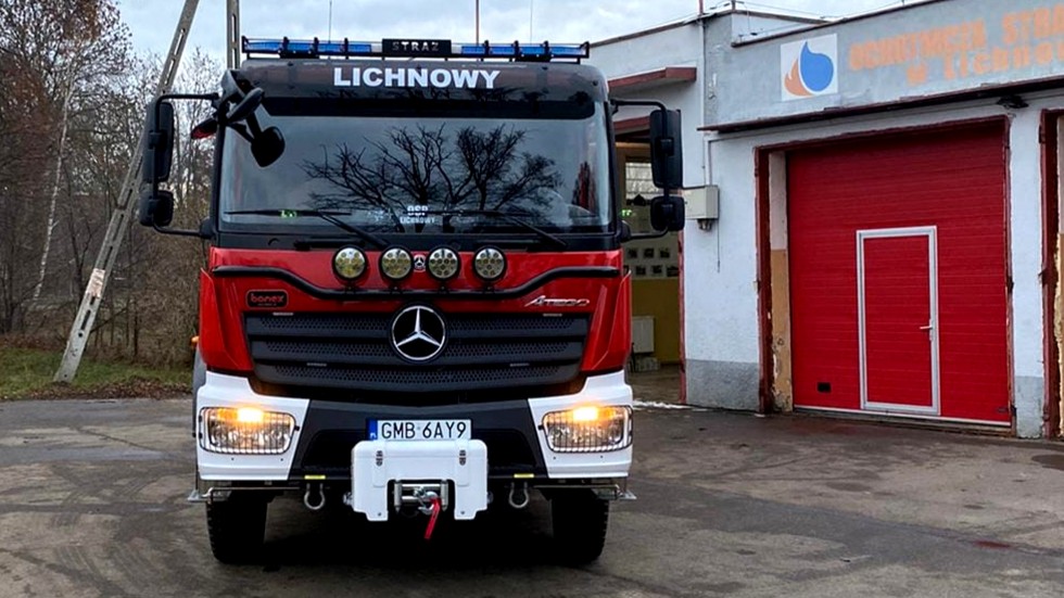 Gmina Lichnowy. Nowy wóz strażacki dla strażaków ochotników.