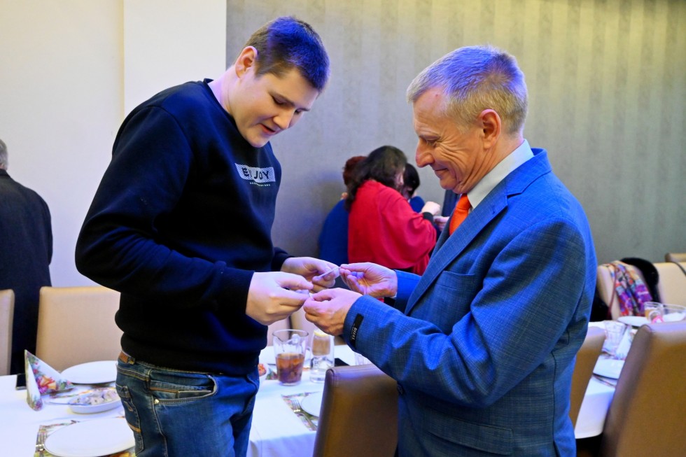 Nowy Dwór Gdański. Spotkanie opłatkowe Polskiego Związku Niewidomych.