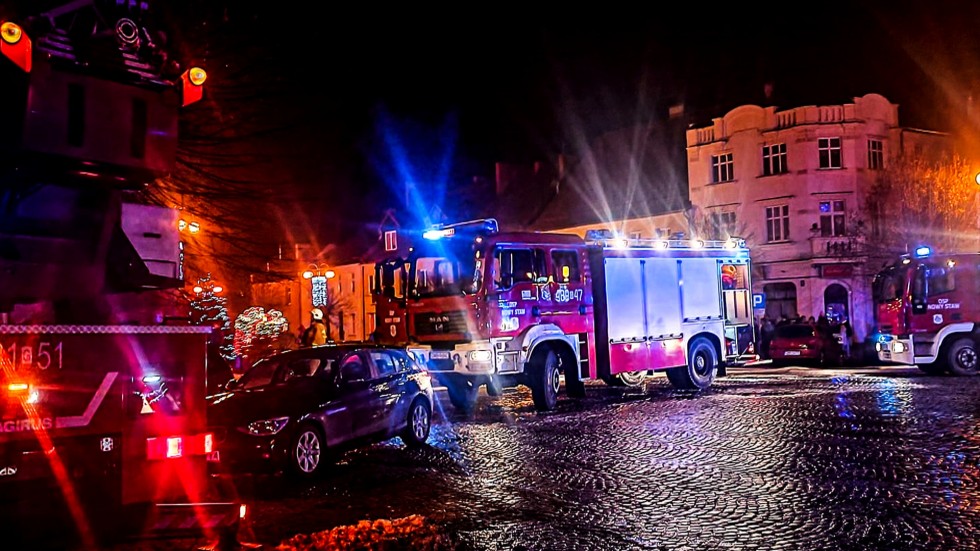 Nowy Staw. Pożar mieszkania na ul. Pułaskiego.