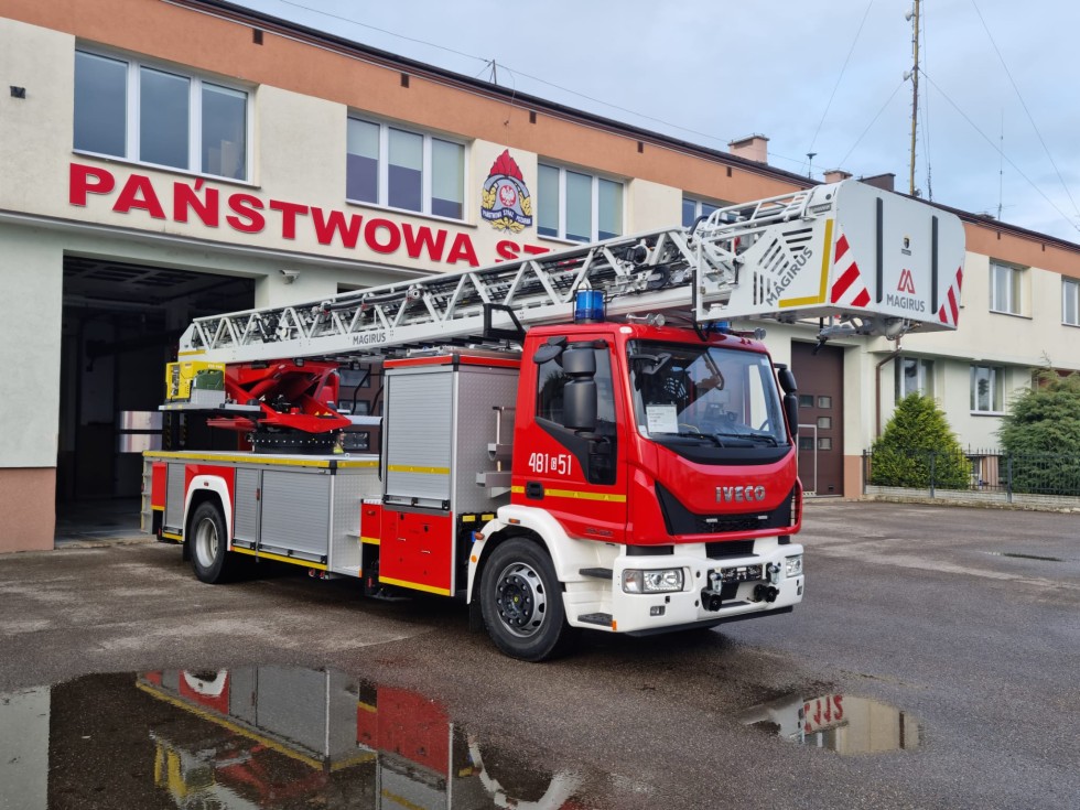 Malbork. Strażacy mają teraz jeszcze dłuższą drabinę.