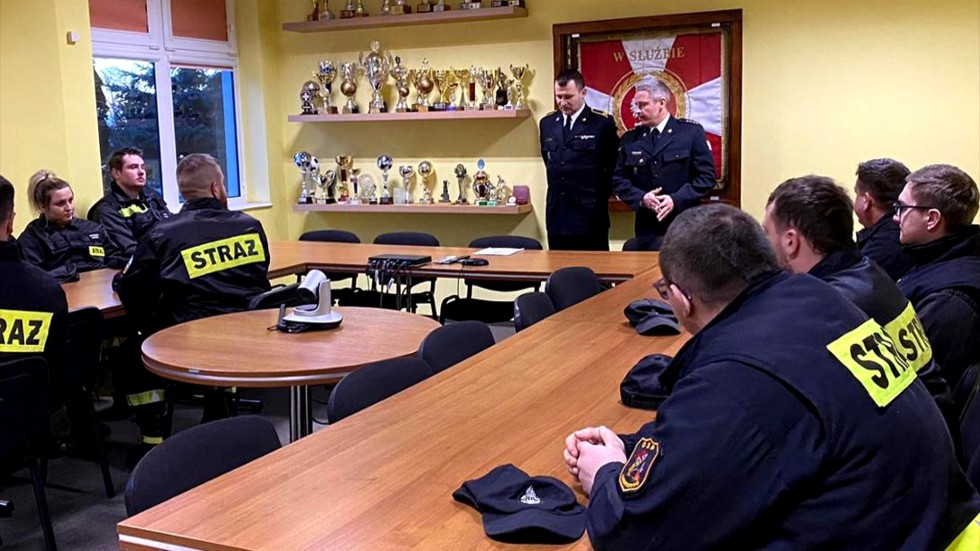 Nowy Dwór Gdański. Zakończenie szkolenia KDR dla strażaków ochotników.