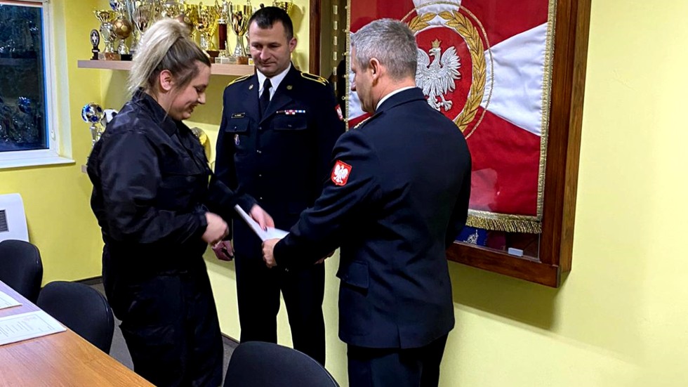Nowy Dwór Gdański. Zakończenie szkolenia KDR dla strażaków ochotników.