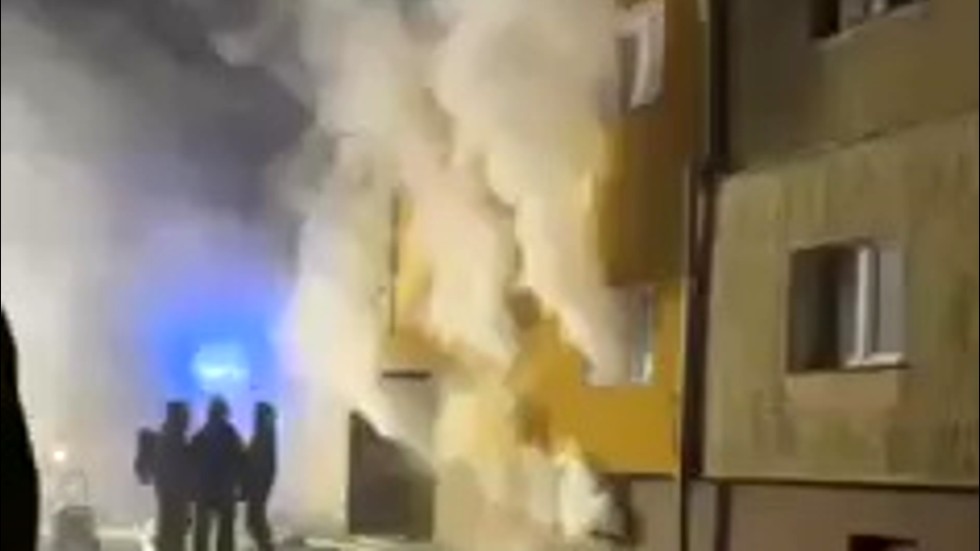 Marynowy. Pożar w kotłowni - strażaków powiadomiło dwóch nastolatków.