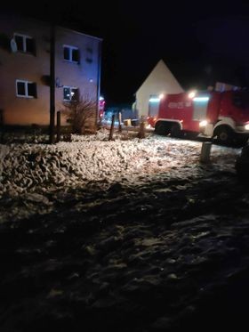 Marynowy. Pożar w kotłowni - strażaków powiadomiło dwóch nastolatków.