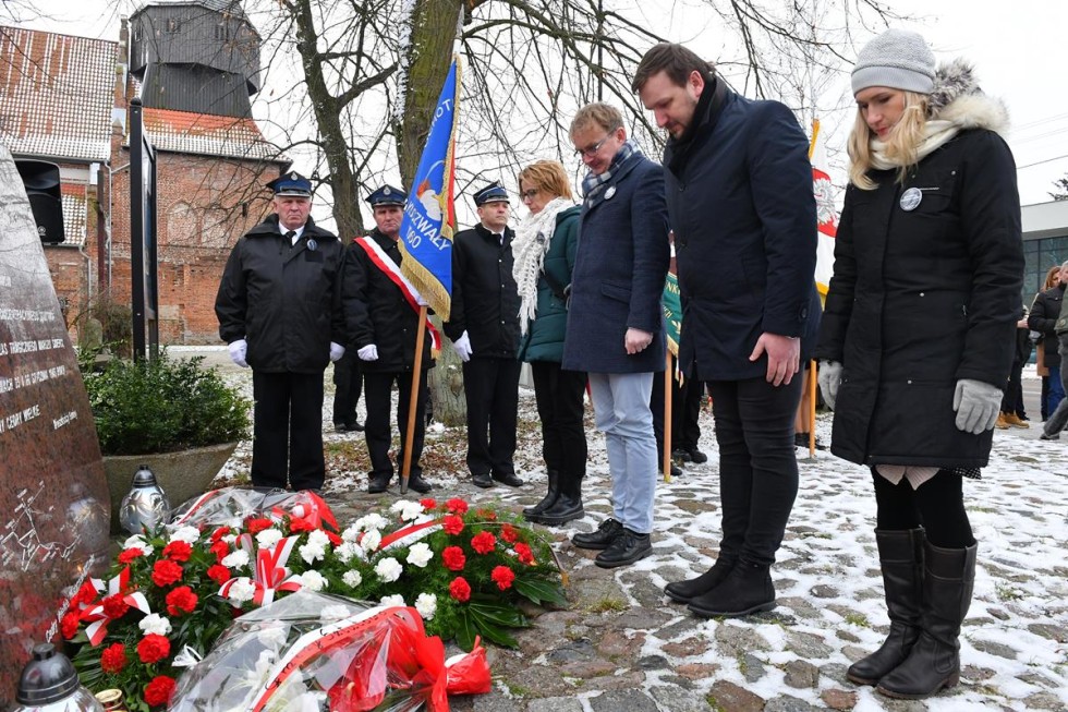 Gmina Cedry Wielkie. Rocznica obchodów Marszu Śmierci więźniów KL Stutthof.