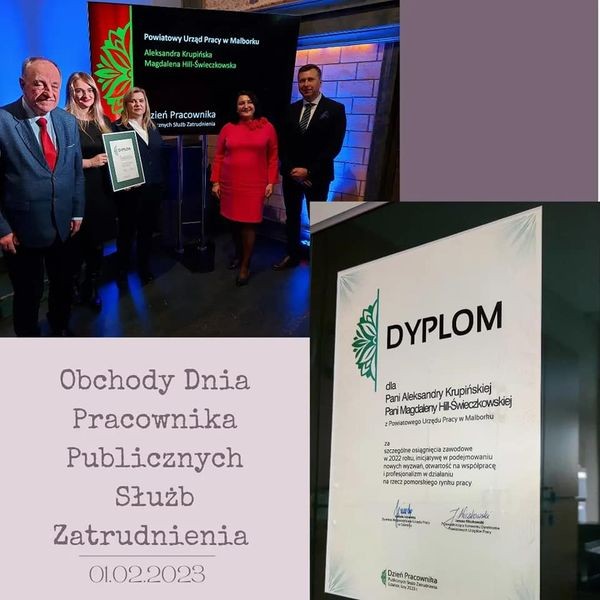 Malbork. Pracownice Powiatowego Urzędu Pracy wyróżnione za osiągnięcia zawodowe w 2022 r.