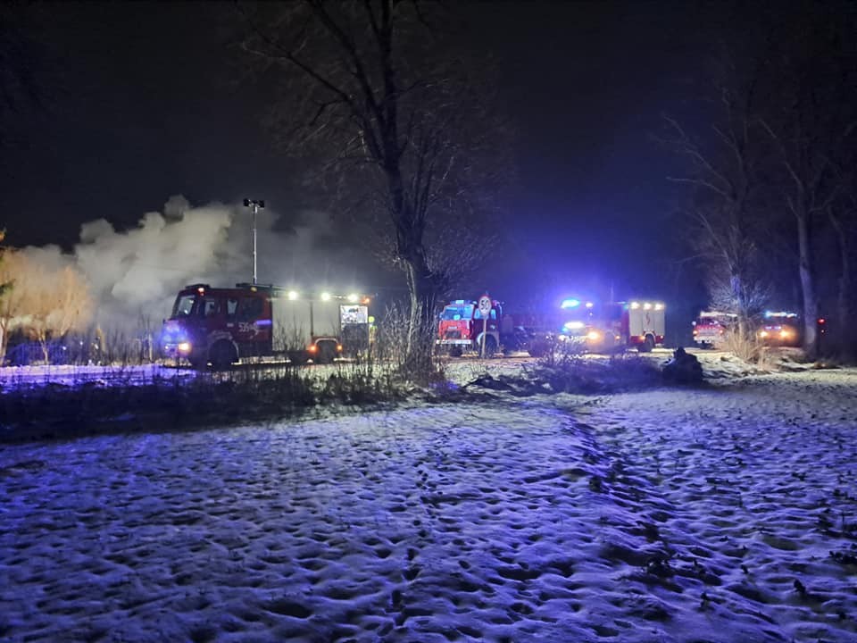 Powiat sztumski. Pożar garażu i stodoły w Żuławce Sztumskiej.
