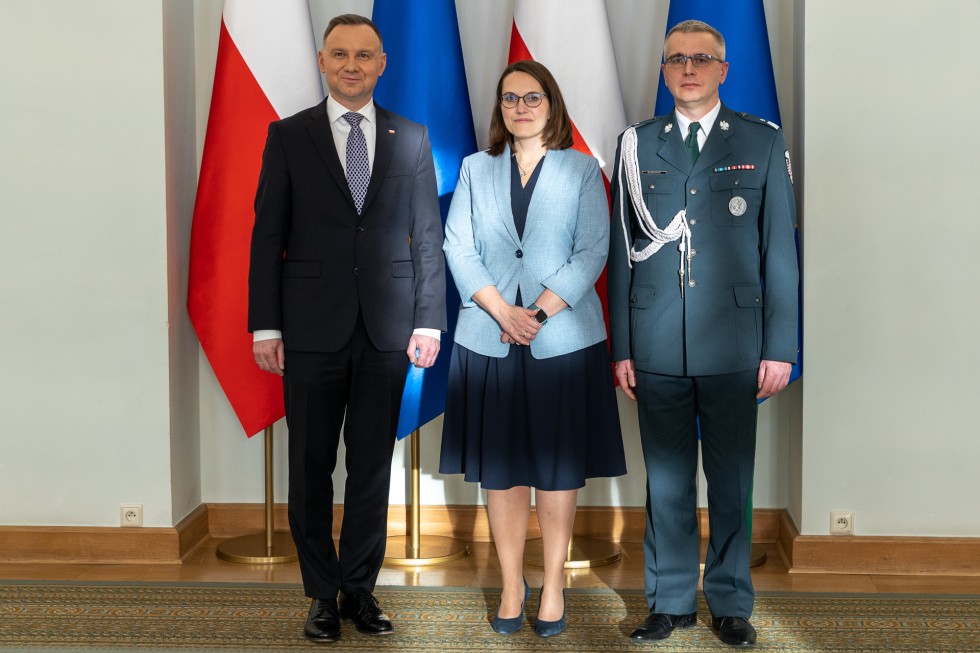 Naczelnik Pomorskiego Urzędu Celno-Skarbowego Maciej Siniarski z nominacją generalską.