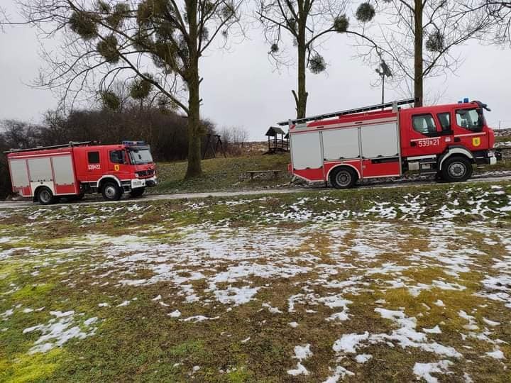 Sztum. Szkolenie z ratownictwa lodowego dla strażaków z OSP.