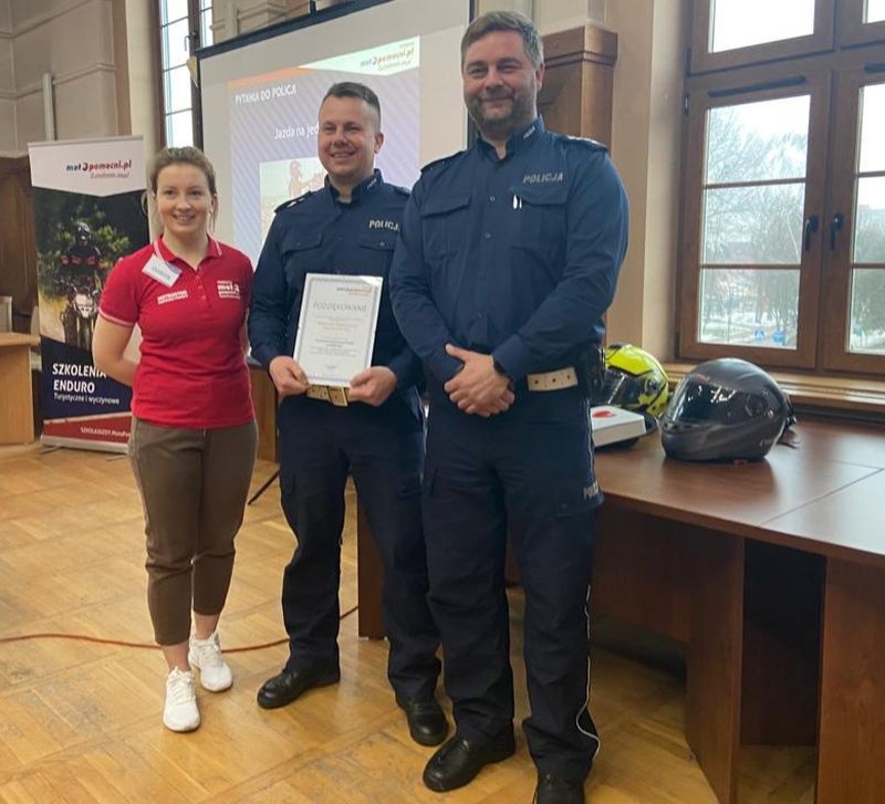 Malbork. Bezpieczny i MotoPomocny Motocyklista – warsztaty dla użytkowników jednośladów.
