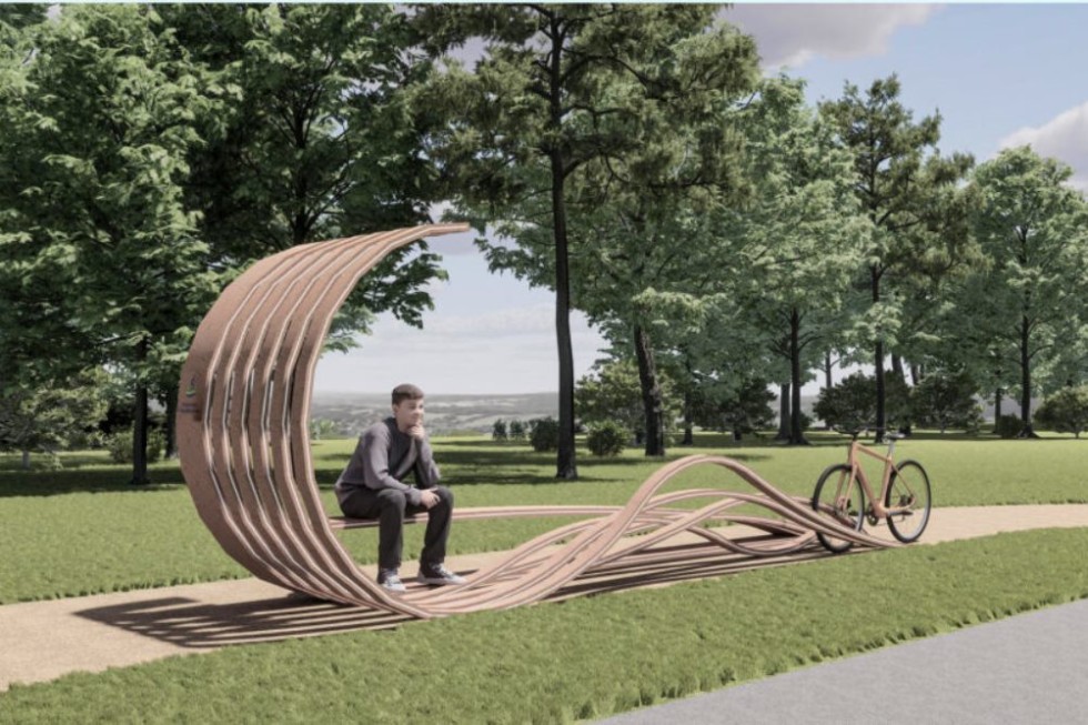 Zaskoczą rowerzystów i turystów! Wyjątkowe instalacje przy trasach rowerowych na Pomorzu