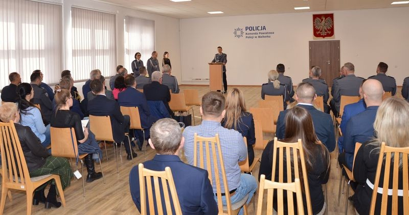 Malbork. Pożegnania w policji – na emeryturę odeszli podinsp. Krzysztof Borkowski i asp. sztab. Leszek Topór.