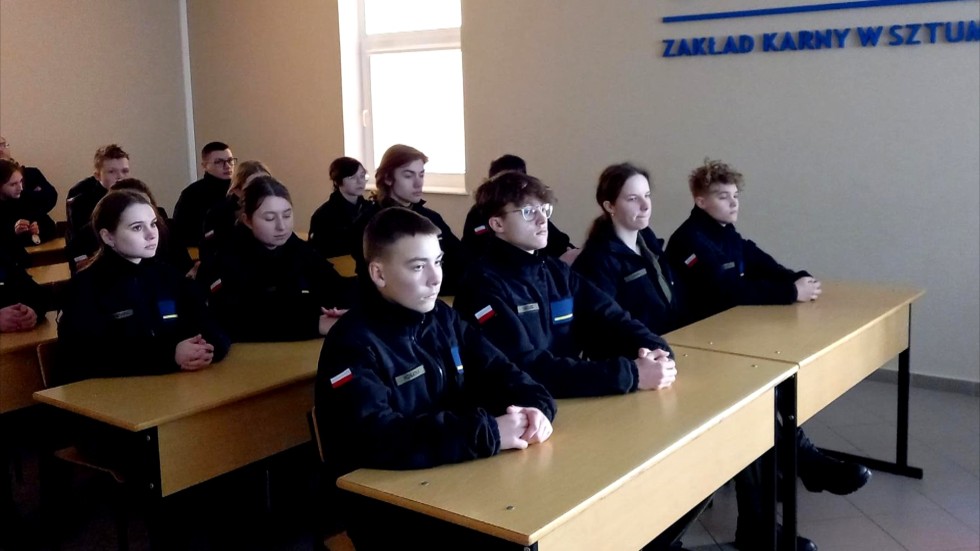Malbork. Uczniowie z Zespołu Szkół Technicznych z wizytą w sztumskim Zakładzie Karnym.