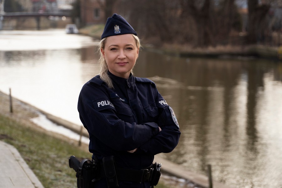 Kobiety w służbie nowodworskiej policji.