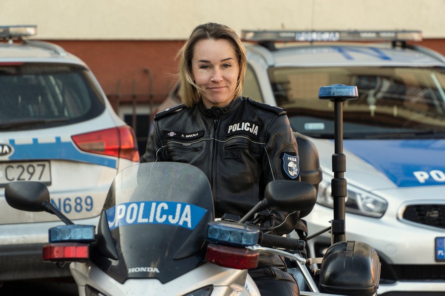 Kobiety w służbie nowodworskiej policji.