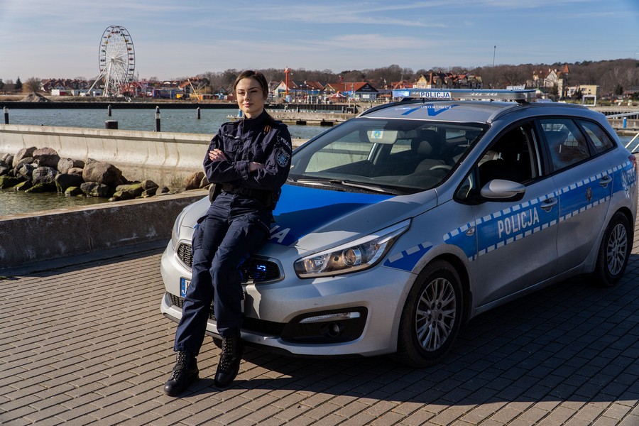 Kobiety w służbie nowodworskiej policji.