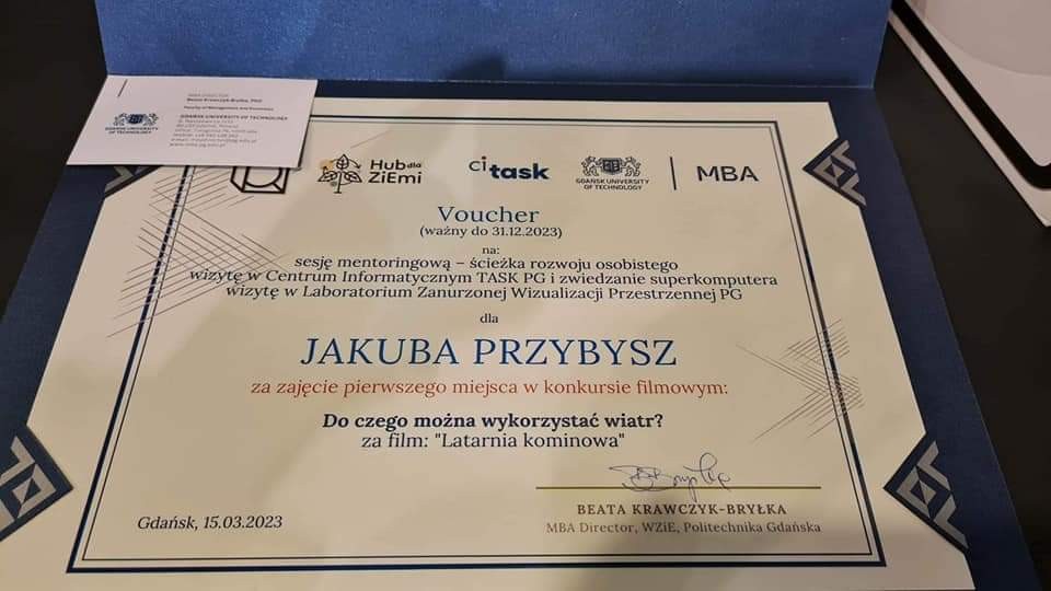 Malbork. Uczeń Technikum nr 3 najlepszy w ogólnopolskim konkursie.