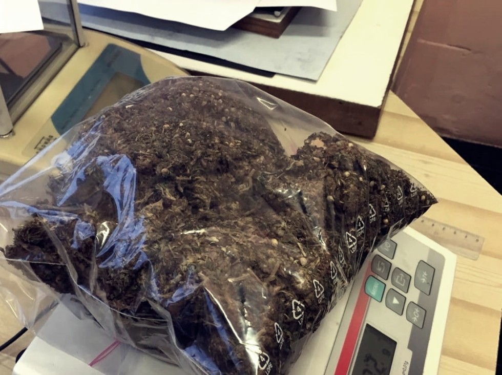 W słoikach miał schowane prawie pół kilograma amfetaminy i marihuany.