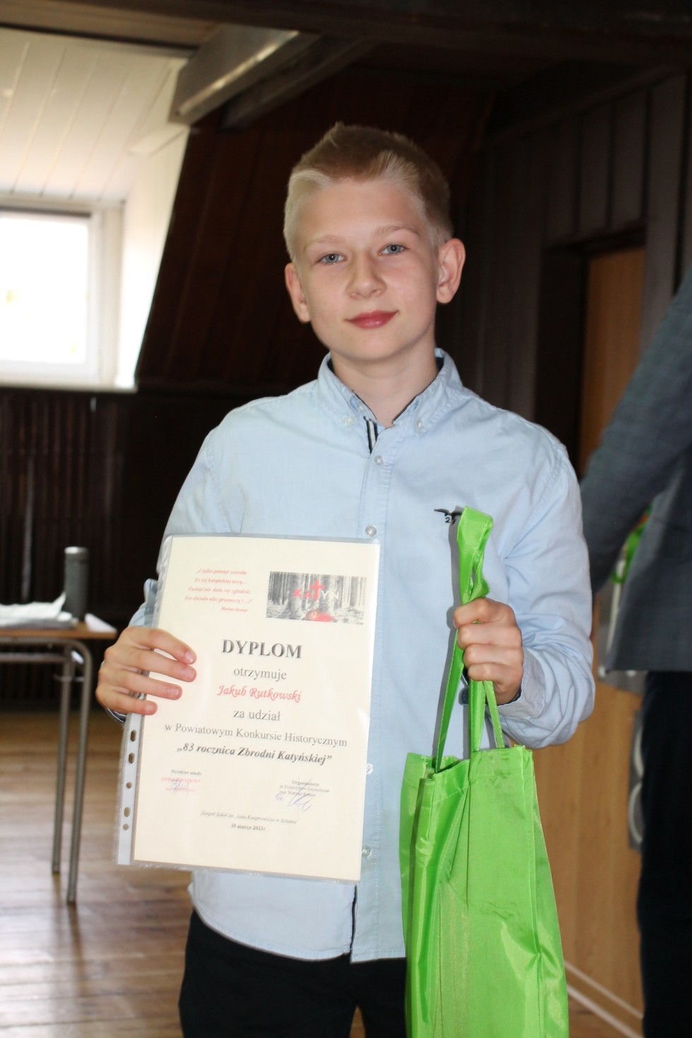 Powiat sztumski. Poznajcie laureatów konkursu wiedzy o zbrodni katyńskiej.