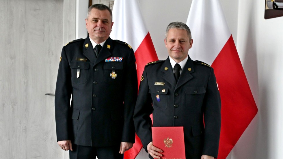 Nowy Dwór Gdański. Powołanie Komendanta Powiatowego Państwowej Straży Pożarnej.