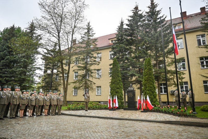 Przywitanie generała w Warmińsko-Mazurskim Oddziale Straży Granicznej.