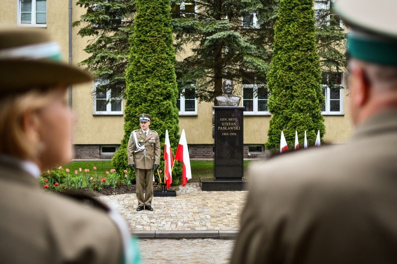 Przywitanie generała w Warmińsko-Mazurskim Oddziale Straży Granicznej.