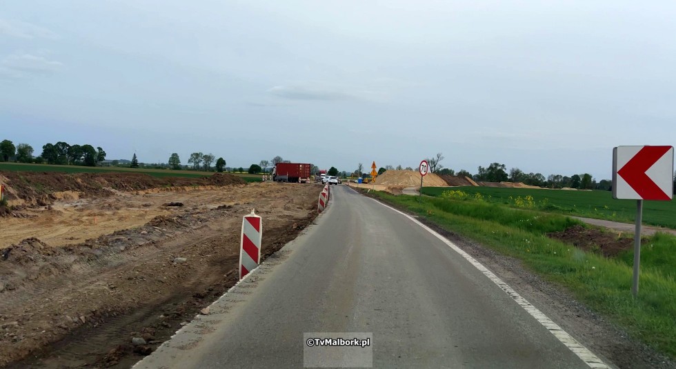 Przebudowa DK22 od Malborka do Starego Pola. Zobacz postęp prac maj 2023  - wideo