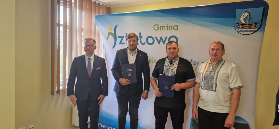 Gmina Sztutowo ma partnerską gminę z Ukrainy.